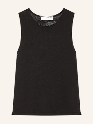 Selected Femme Top Z Dzianiny schwarz