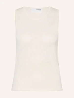 Selected Femme Top Z Dzianiny weiss