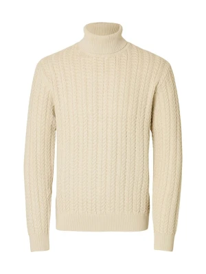 SELECTED HOMME Golf w kolorze beżowym rozmiar: M