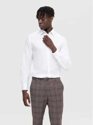 Selected Homme Koszula 16090212 Biały Slim Fit