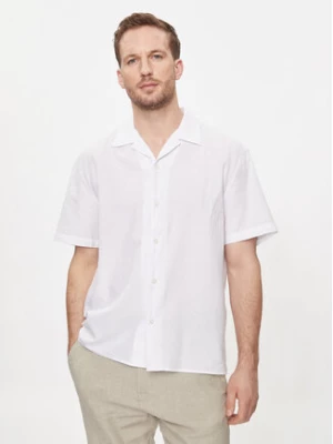 Selected Homme Koszula New Linen 16092978 Biały Relaxed Fit