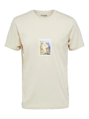 SELECTED HOMME Koszulka "Aloha" w kolorze beżowym rozmiar: S