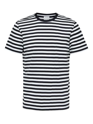 SELECTED HOMME Koszulka "Darryl" w kolorze biało-czarnym rozmiar: S