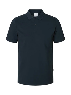 SELECTED HOMME Koszulka polo "Atlas" w kolorze granatowym rozmiar: L