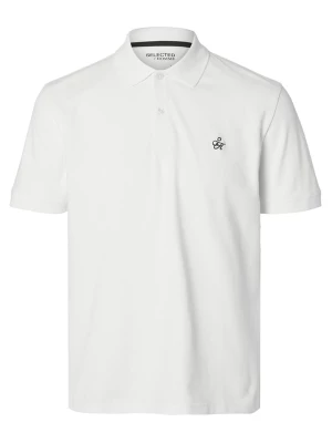 SELECTED HOMME Koszulka polo w kolorze białym rozmiar: M