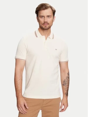 Selected Homme Polo 16087840 Beżowy Regular Fit