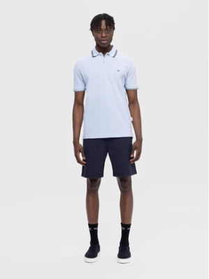 Selected Homme Polo 16087840 Błękitny Regular Fit