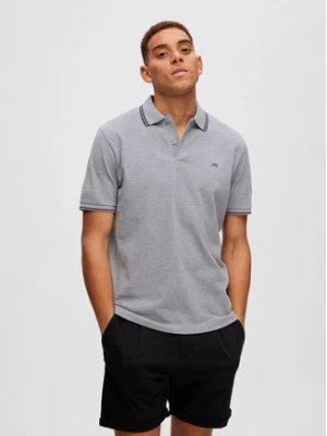 Selected Homme Polo 16087840 Szary Regular Fit