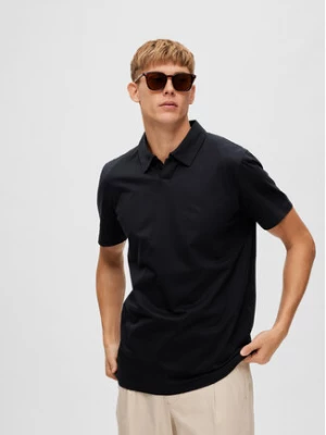 Selected Homme Polo 16088573 Czarny Regular Fit