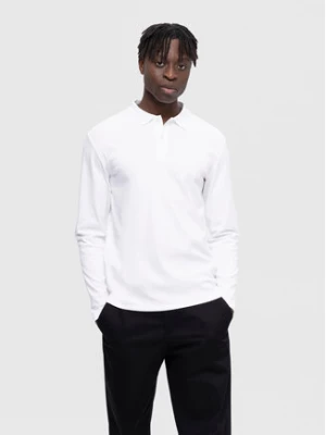 Selected Homme Polo 16090424 Biały Slim Fit