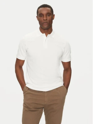 Selected Homme Polo 16095851 Biały Slim Fit