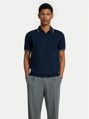 Selected Homme Polo 16095852 Granatowy Slim Fit