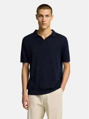 Selected Homme Polo Mattis 16096197 Granatowy Regular Fit