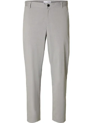 SELECTED HOMME Spodnie chino w kolorze szarym rozmiar: L