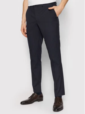 Selected Homme Spodnie garniturowe Logan 16051395 Granatowy Slim Fit