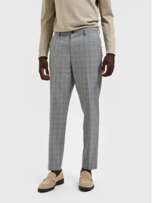 Selected Homme Spodnie materiałowe 16087750 Szary Slim Fit
