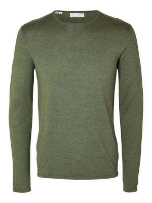 SELECTED HOMME Sweter "Rome" w kolorze zielonym rozmiar: L
