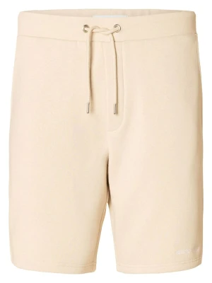 SELECTED HOMME Szorty dresowe w kolorze beżowym rozmiar: L