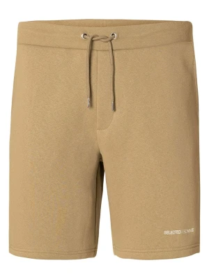 SELECTED HOMME Szorty dresowe w kolorze beżowym rozmiar: M