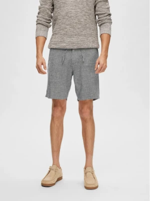Selected Homme Szorty materiałowe Slhregular-Brody 16087638 Szary Regular Fit