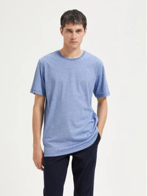 Selected Homme T-Shirt 16087843 Niebieski Regular Fit