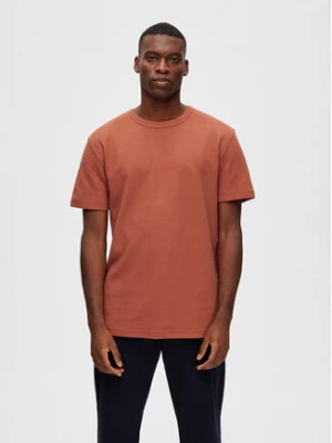Selected Homme T-Shirt 16088532 Czerwony Relaxed Fit