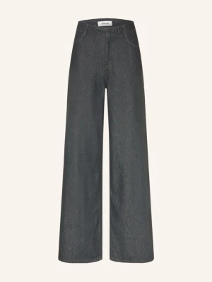 Selected Jeansy Wide Leg grau DARK GREY DENIM