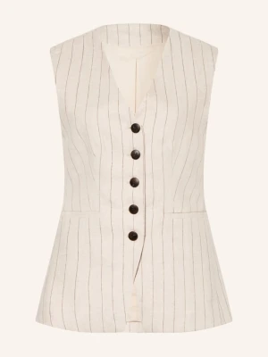 Selected Kamizelka Blezerowa Z Lnem beige
