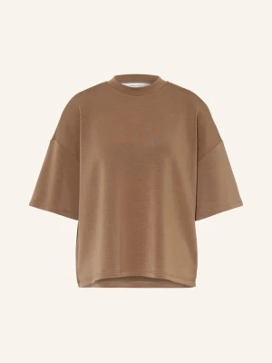 Selected Koszulka Oversize Z Rękawami 3 / 4 braun BRĄZOWY