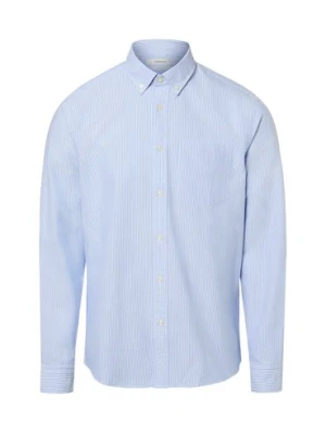 Selected Męska koszula casual - SLHregrick Mężczyźni Regular Fit Bawełna (100%) niebieski w paski,