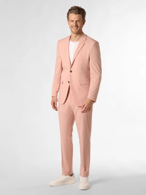 Selected Męski garnitur - SLHSlim-Liam Mężczyźni Slim Fit Sztuczne włókno różowy jednolity,