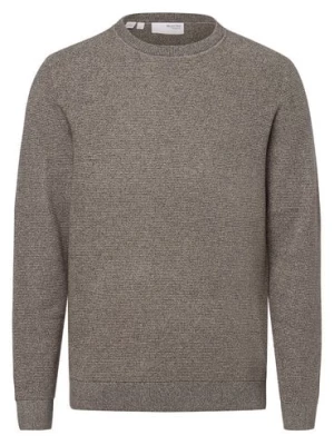 Selected Męski sweter z dzianiny - SLHRoss Mężczyźni Bawełna beżowy|szary marmurkowy,