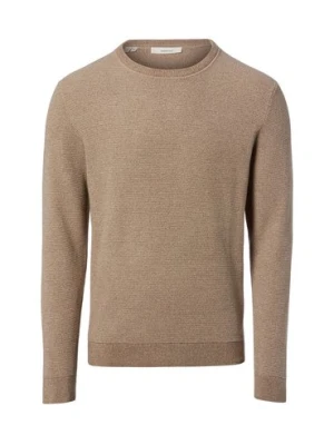 Selected Męski sweter z dzianiny - SLHRoss Mężczyźni Bawełna brązowy marmurkowy,