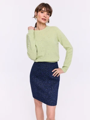 Seledynowy sweter 100% wełna TARANKO