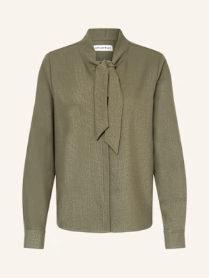 Self-Portrait Bluzka Z Wiązaniem Pod Szyją gruen