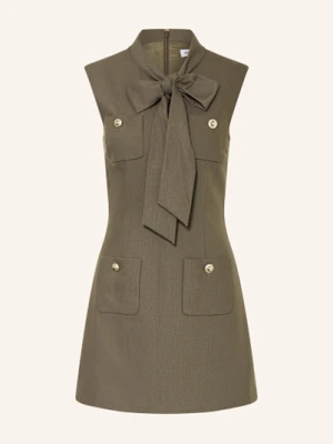 Self-Portrait Sukienka Etui Z Wiązaniem gruen