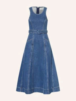Self-Portrait Sukienka Jeansowa blau