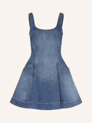 Self-Portrait Sukienka Jeansowa blau