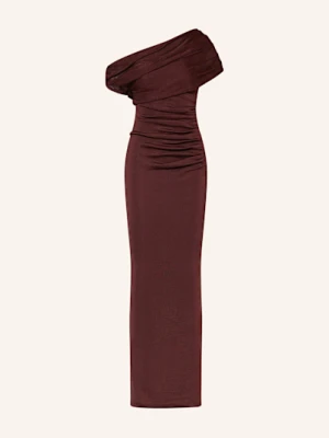 Self-Portrait Sukienka Z Dzianiny braun