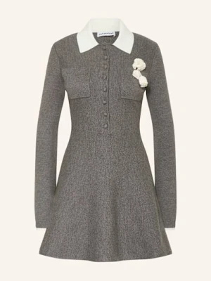 Self-Portrait Sukienka Z Dzianiny grau