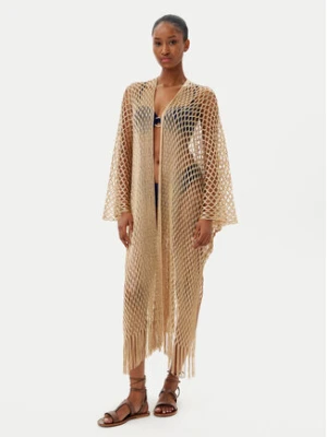 Selmark Kimono BC197 Złoty Relaxed Fit