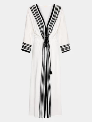Selmark Kimono BH595 Biały Regular Fit