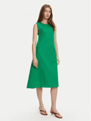 Selmark Sukienka letnia BL495 Zielony Regular Fit