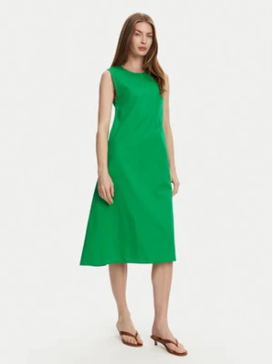 Selmark Sukienka letnia BL495 Zielony Regular Fit