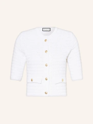 Sem Per Lei Kardigan Z Rękawami 3/4 weiss