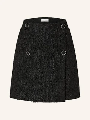 Sem Per Lei Spódnica Kopertowa Z Bouclé Z Błyszczącą Przędzą schwarz