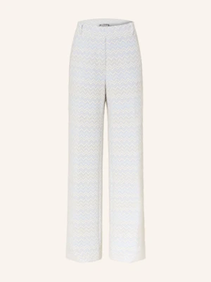 Sem Per Lei Spodnie Marlena Z Błyszczącą Przędzą blau