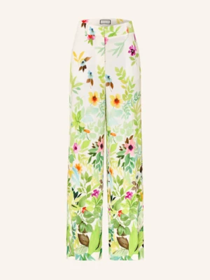 Sem Per Lei Spodnie Marlena Z Satyny weiss