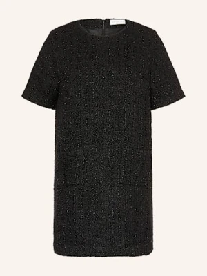 Sem Per Lei Sukienka Bouclé Z Błyszczącą Przędzą schwarz