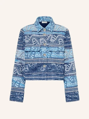 Sem Per Lei Żakiet Pudełkowy Z Tweedu Z Błyszczącą Przędzą blau